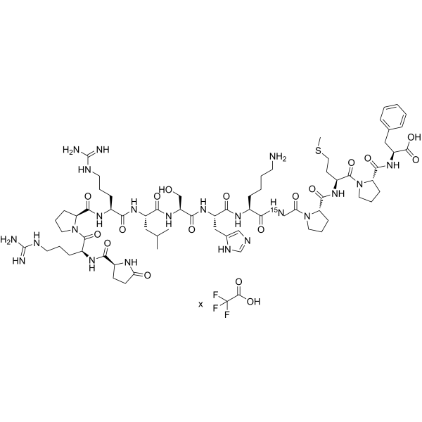 [Pyr1]-Apelin-13, Gly(15N) TFA